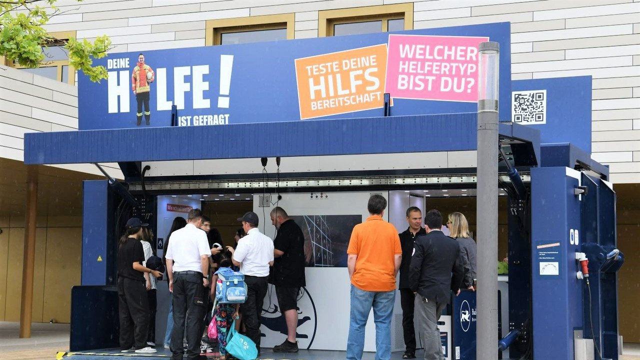 multifunktionales Werbemobil der Nachwuschskampagne