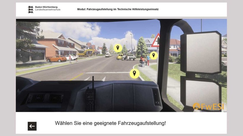 Screenshot eines Webbasedtraining