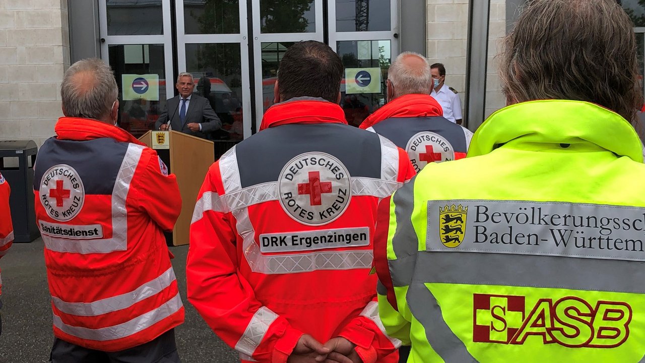 Ansprache von Innenminister Strobl an die Einsatzkräfte