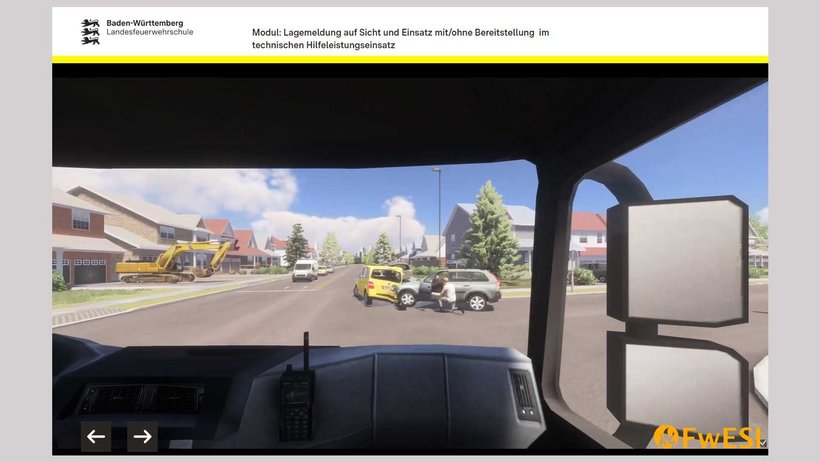 Screenshot eines Webbasedtraining