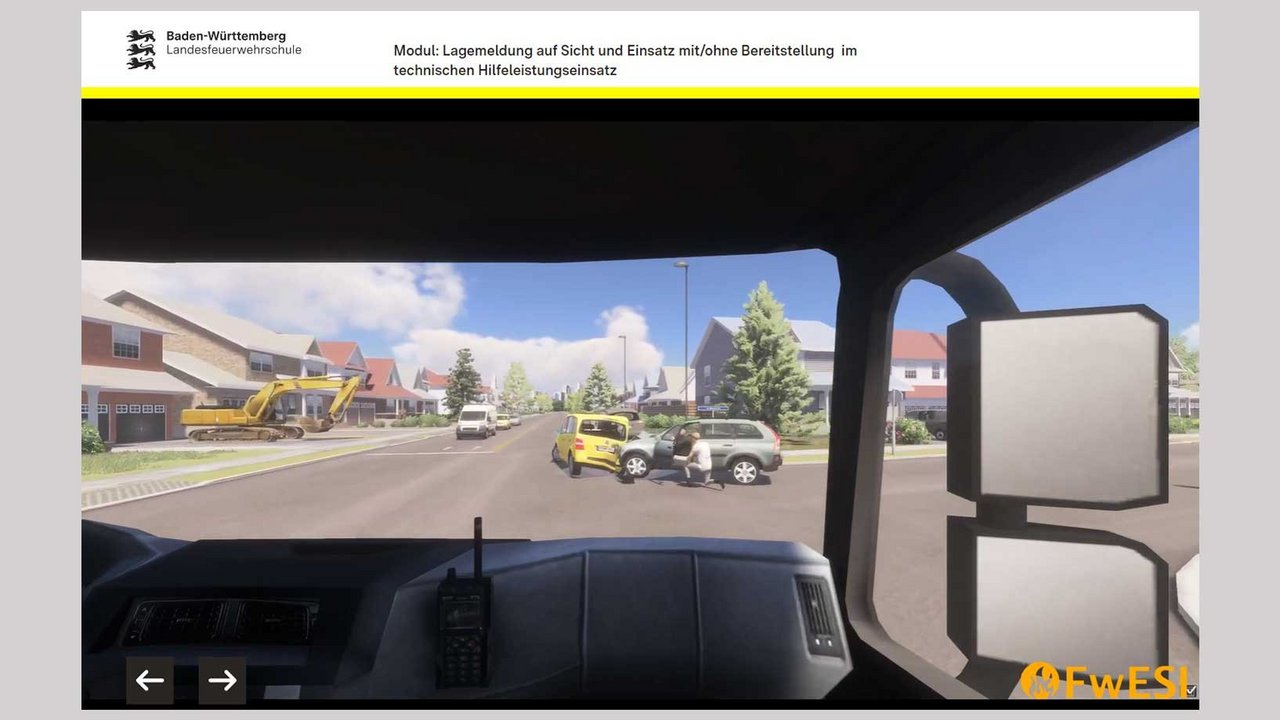 Screenshot eines Webbasedtraining